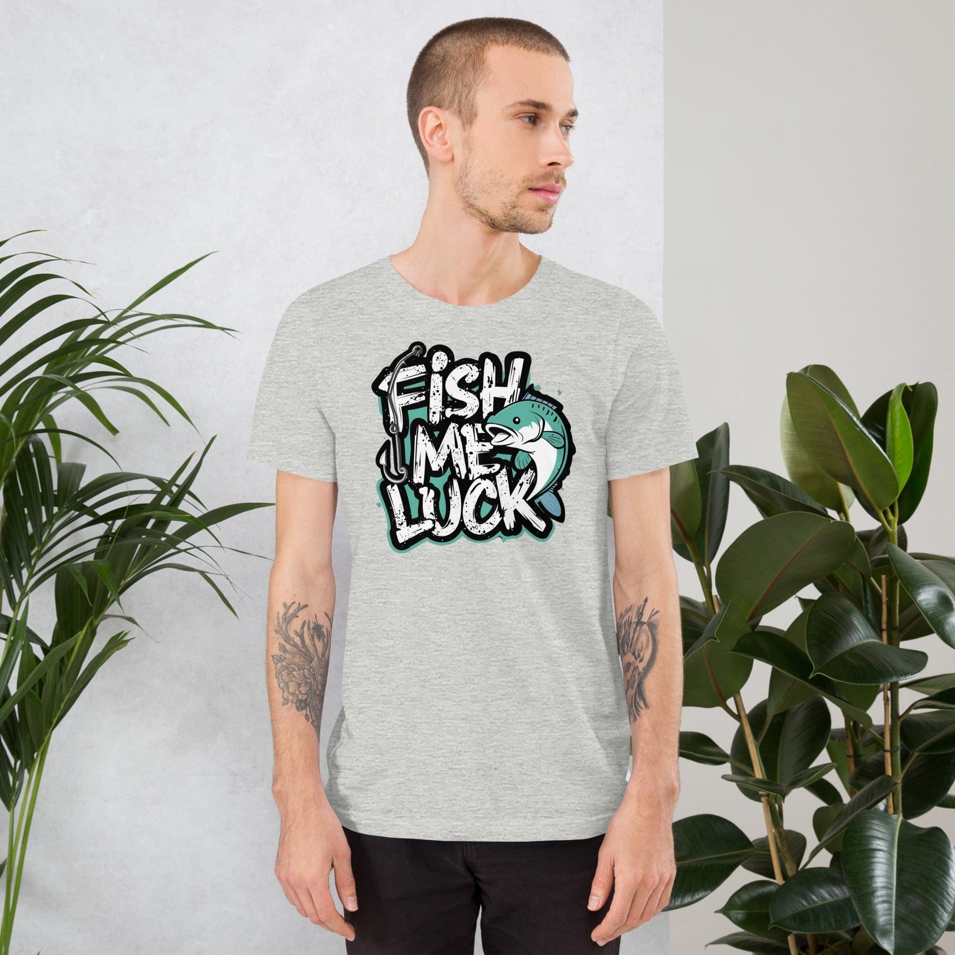 Padres Mágicos Camiseta Divertida "Fish Me Luck" - Diseño para Amantes de la Pesca