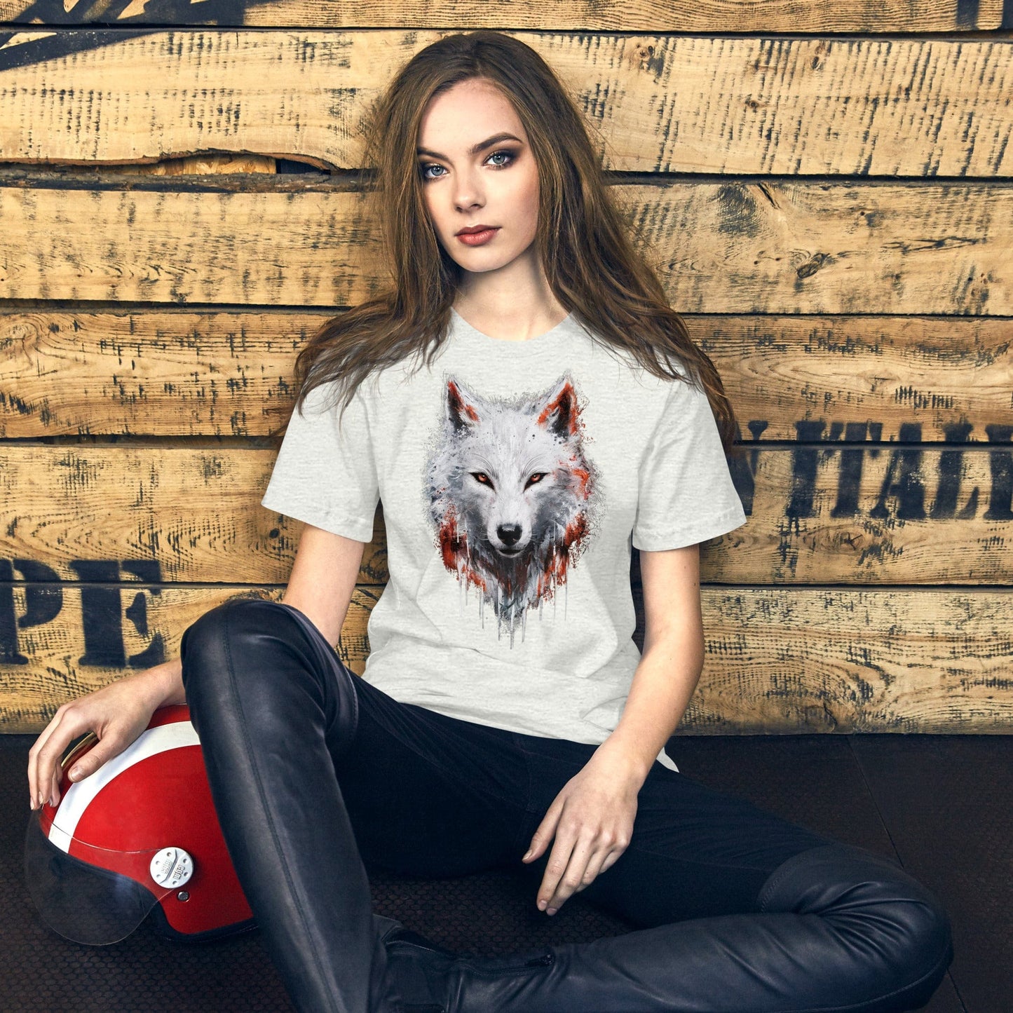 Padres Mágicos Camiseta "Lobo Blanco" de algodón suave - Para amantes de la naturaleza salvaje