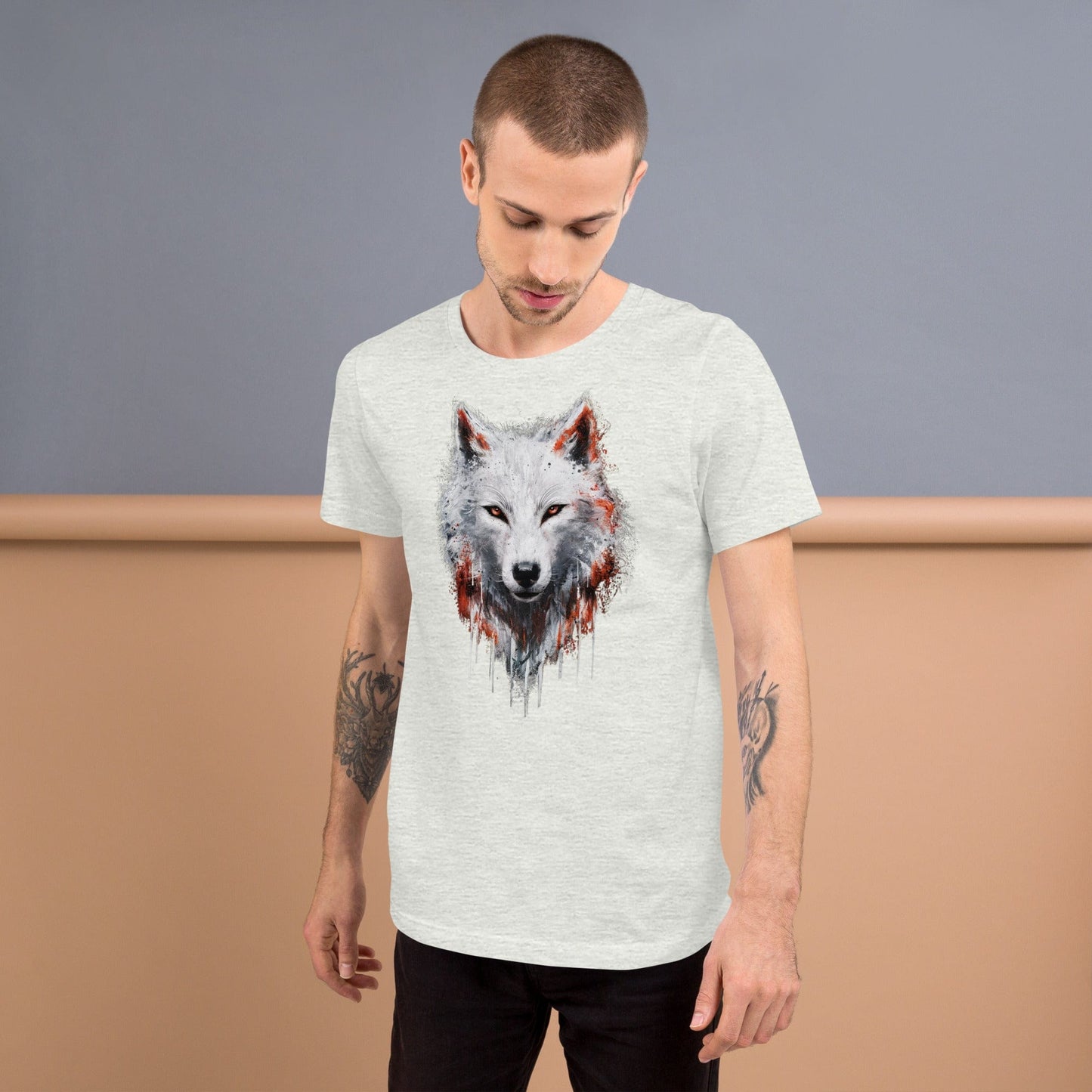 Padres Mágicos Camiseta "Lobo Blanco" de algodón suave - Para amantes de la naturaleza salvaje