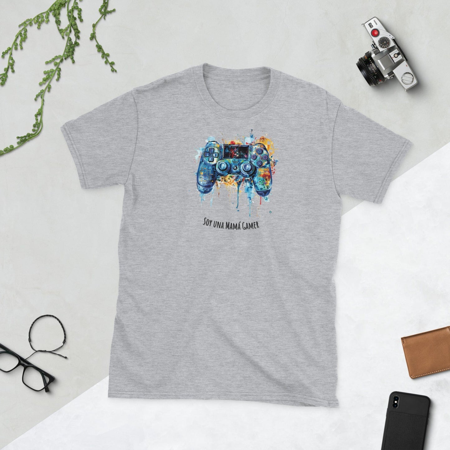 Padres Mágicos Gris deportivo / S Camiseta Mamá Gamer - Para Madres Apasionadas por los Videojuegos