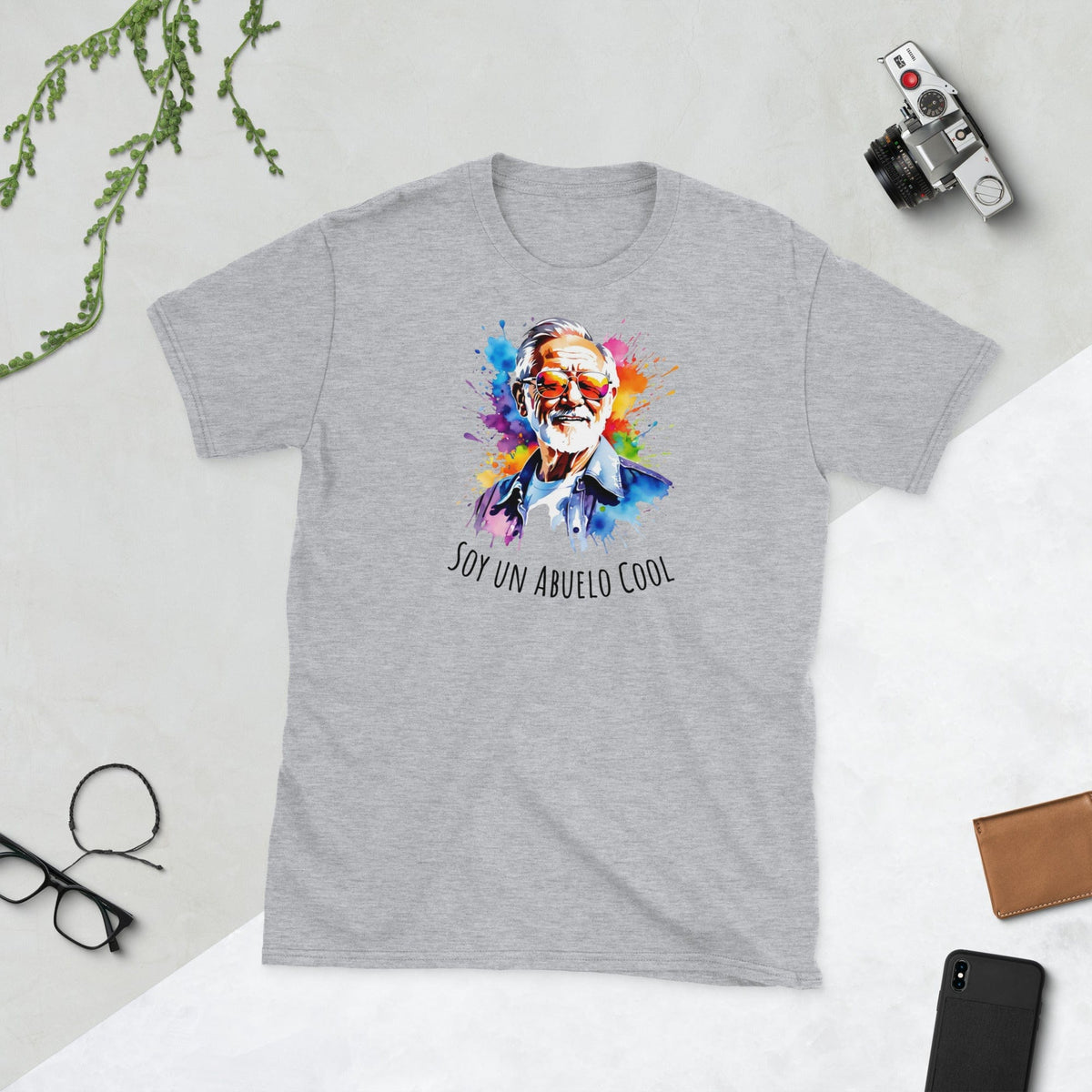 Padres Mágicos Gris deportivo / S Camiseta "Soy un Abuelo Cool" - Para los Abuelos Más Geniales