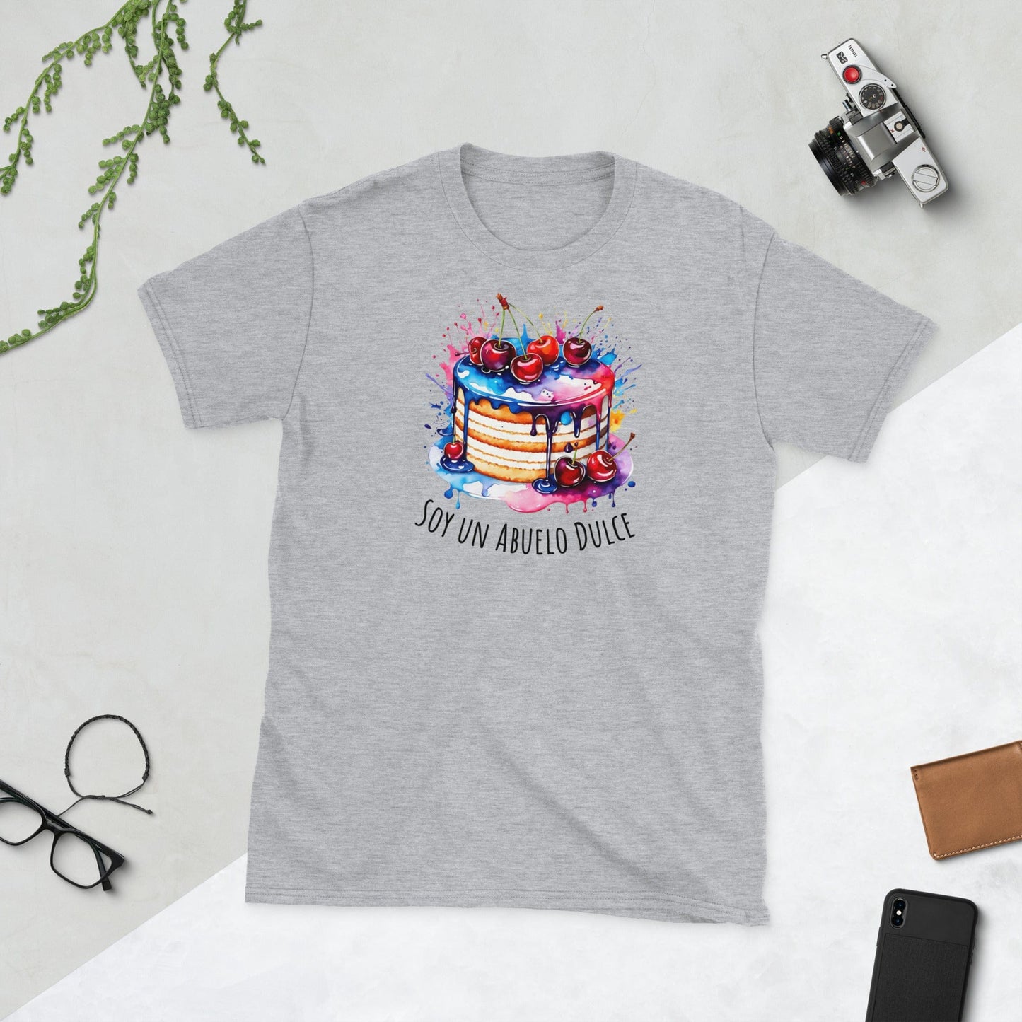 Padres Mágicos Gris deportivo / S Camiseta "Soy un Abuelo Dulce" - Para los Abuelos Más Cariñosos