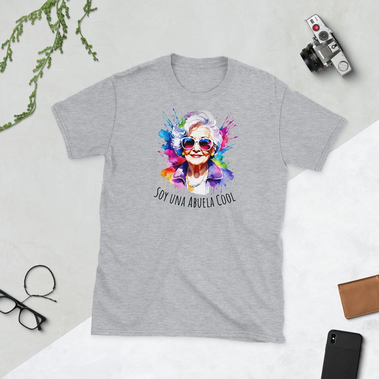 Padres Mágicos Gris deportivo / S Camiseta "Soy una Abuela Cool" - Para las Abuelas Más Geniales