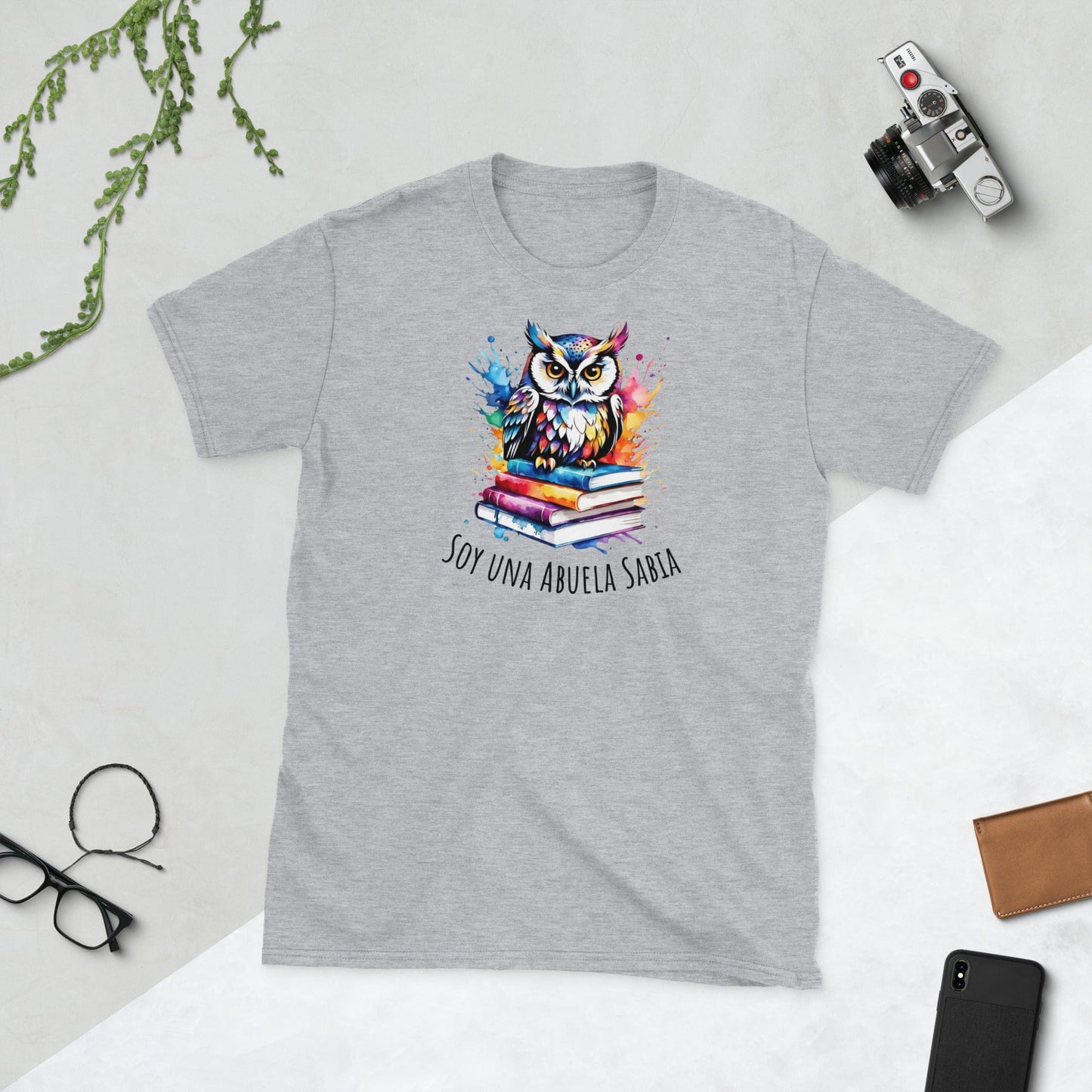 Padres Mágicos Gris deportivo / S Camiseta "Soy una Abuela Sabia" - Para las Abuelas Más Sabias