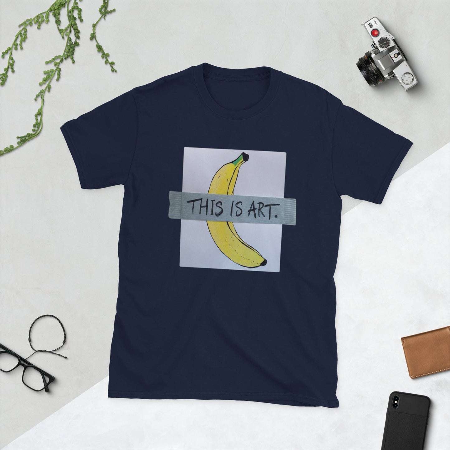 Padres Mágicos Marino / S Camiseta "Esto es Arte" - 100% Algodón para Críticos del Arte Contemporáneo