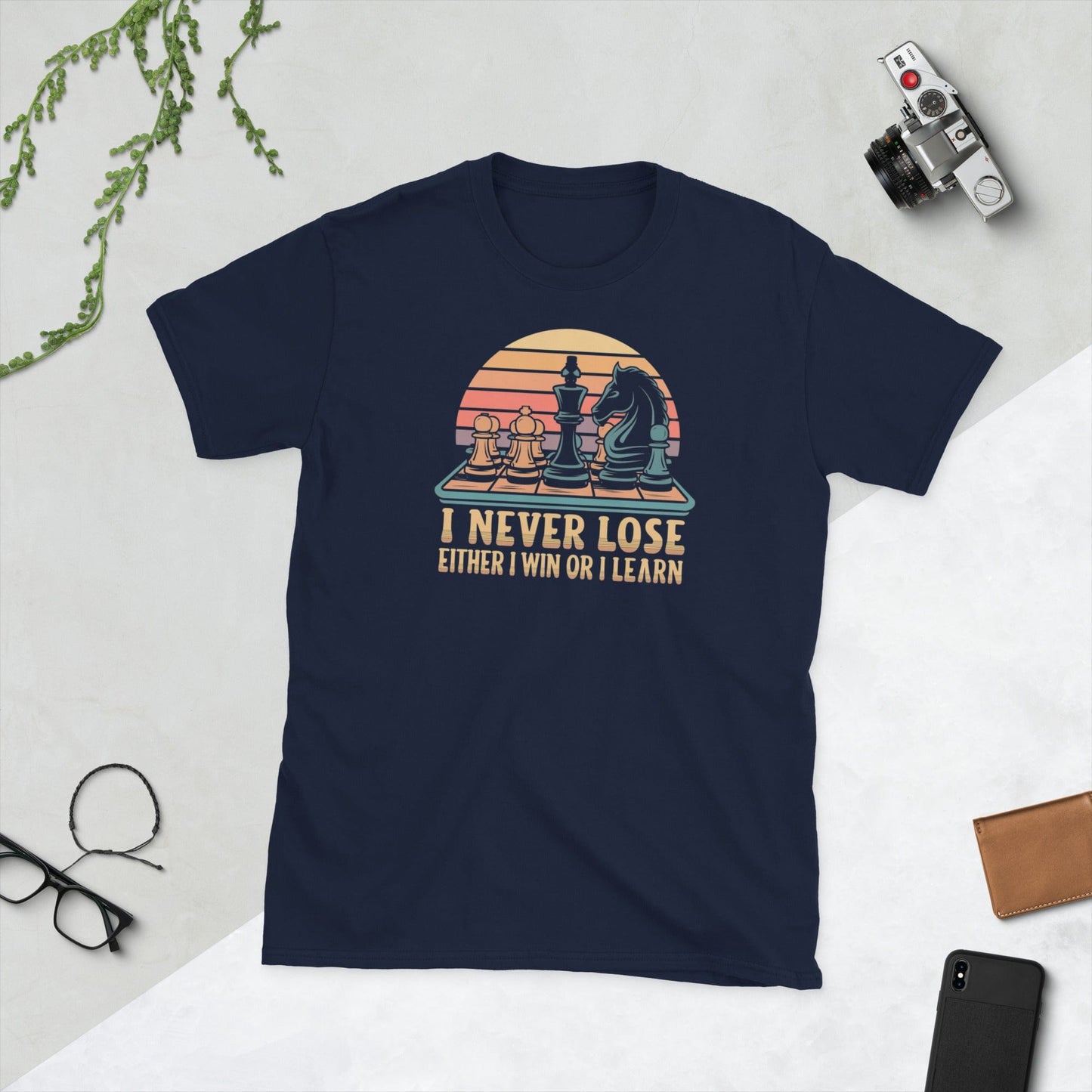 Padres Mágicos Marino / S Camiseta I Never Lose - Diseño Inspirador y Estratega