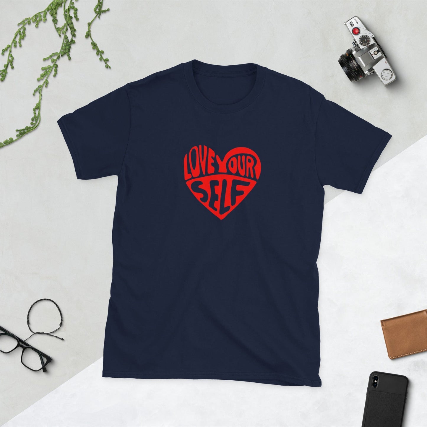 Padres Mágicos Marino / S Camiseta Love Yourself - Diseño Positivo y Motivador