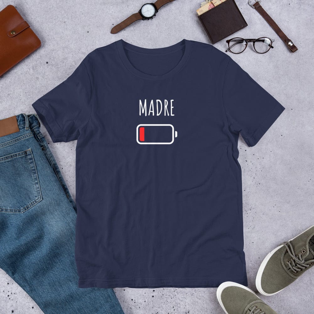 Padres Mágicos Marino / S Camiseta Madre Batería Baja - Regalo Divertido para Madres