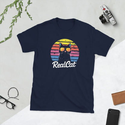 Padres Mágicos Marino / S Camiseta Real Cat - Diseño Cool y Moderno