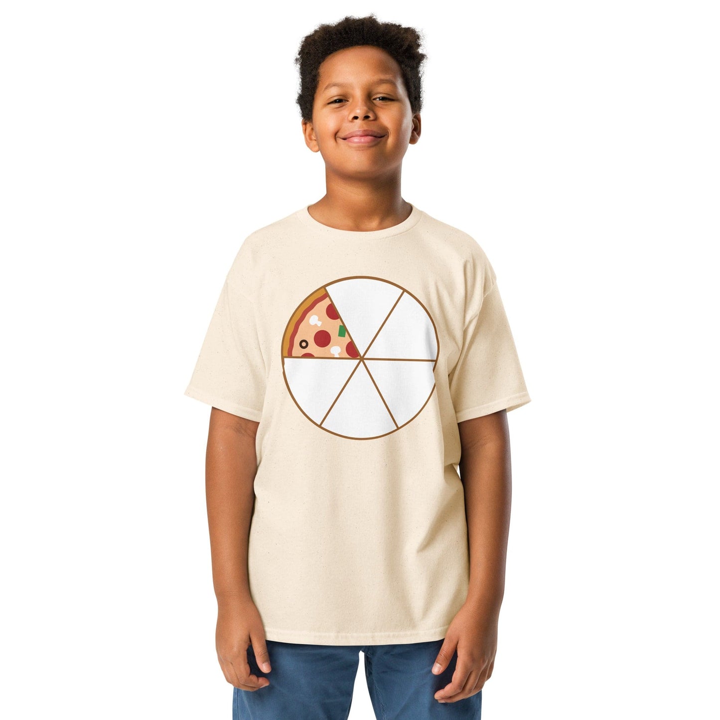 Padres Mágicos Natural / XS Camiseta Padre e Hijo/a "Pizza" - Versión Hijo/a