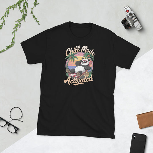 Padres Mágicos Negro / S Camiseta Chill Mode Activated - Diseño Relajado y Divertido