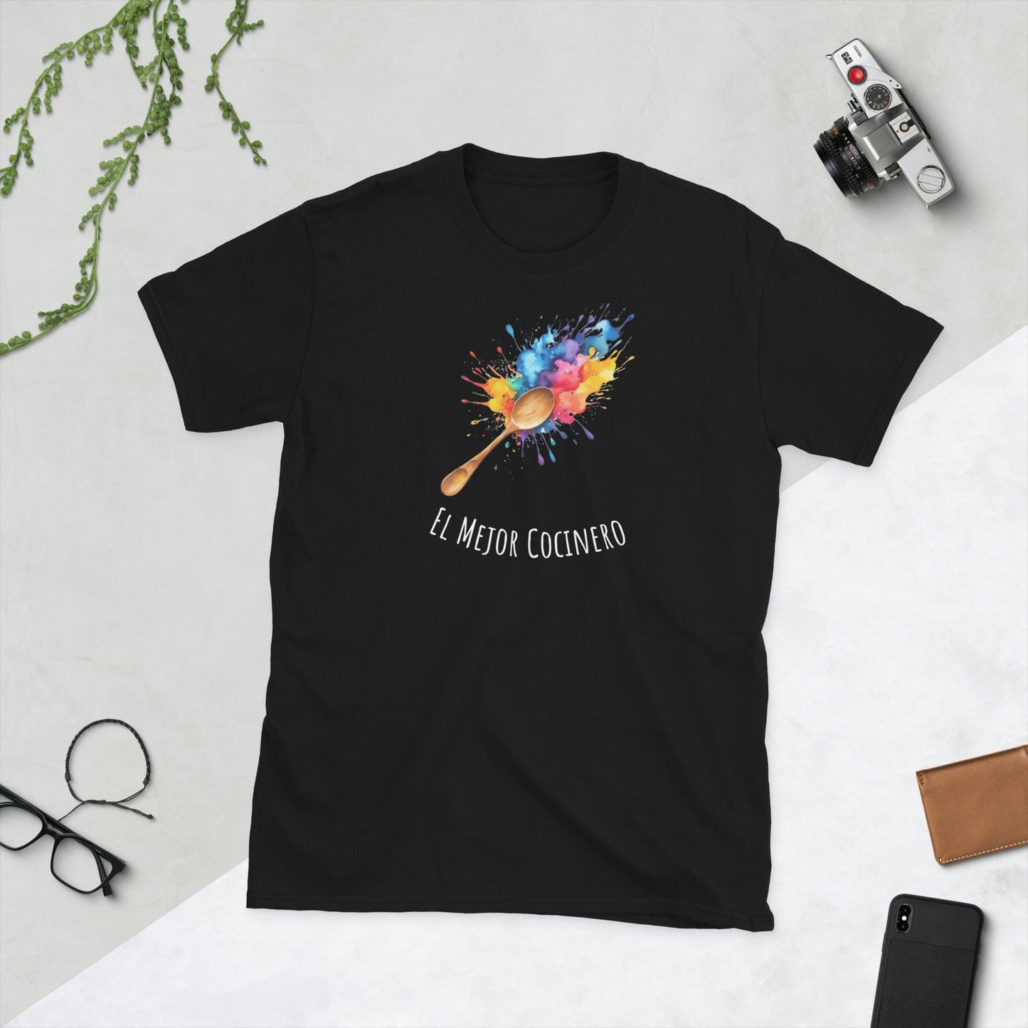 Padres Mágicos Negro / S Camiseta el mejor cocinero abuelo