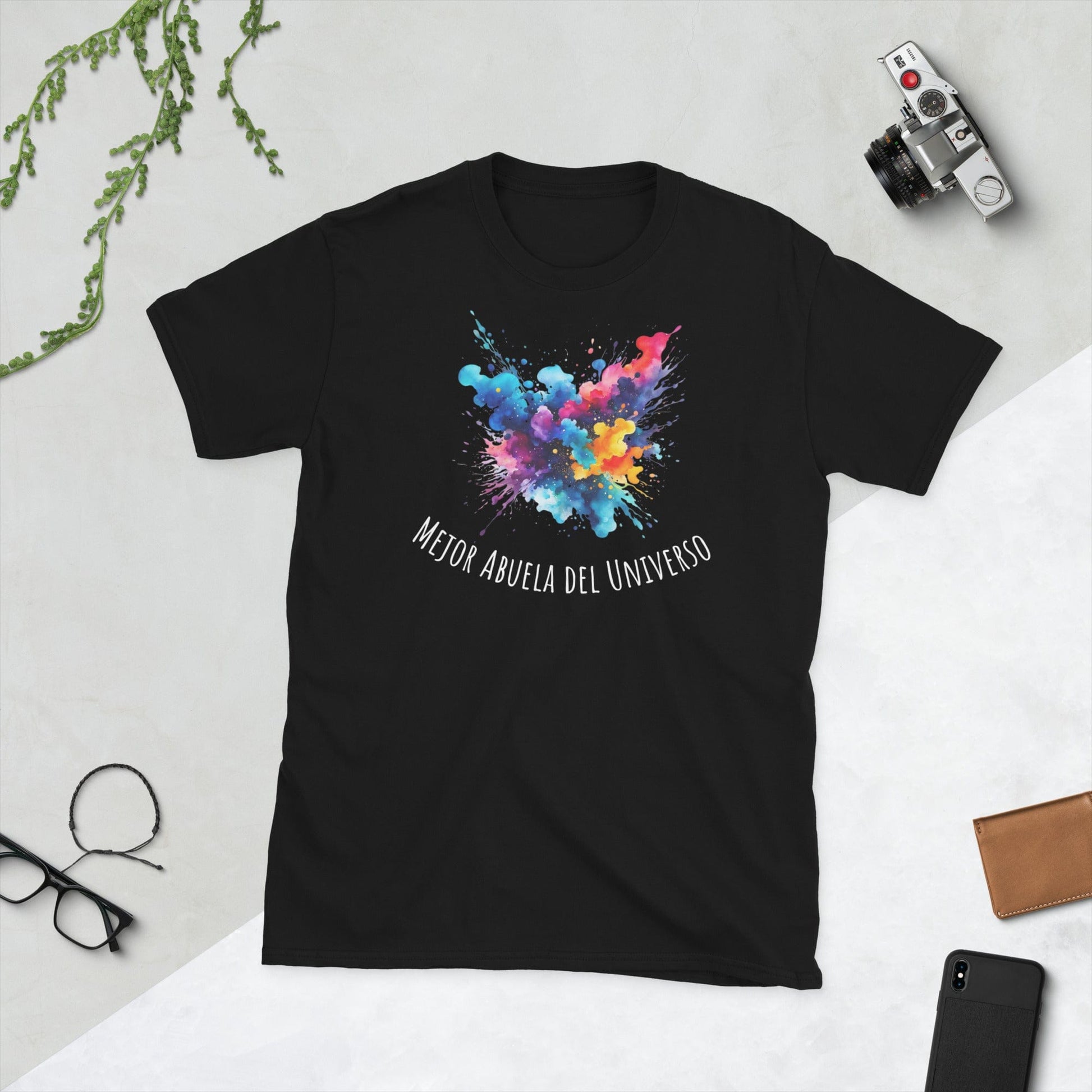 Padres Mágicos Negro / S Camiseta "Mejor Abuela del Universo" - Para Abuelas Extraordinarias