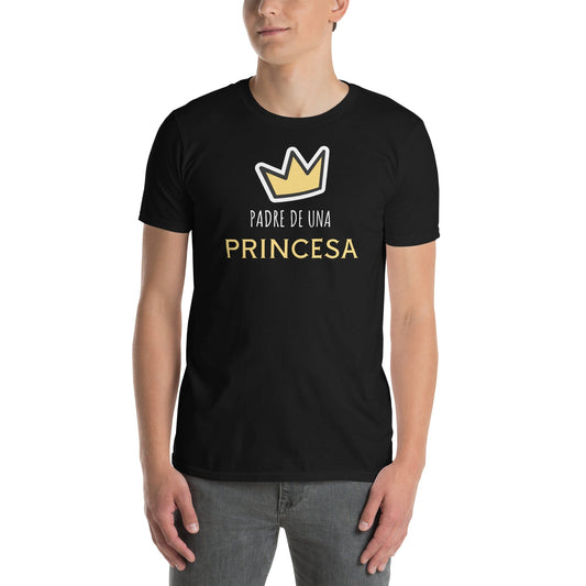 Padres Mágicos Negro / S Camiseta Padre e Hija "Padre de una Princesa"