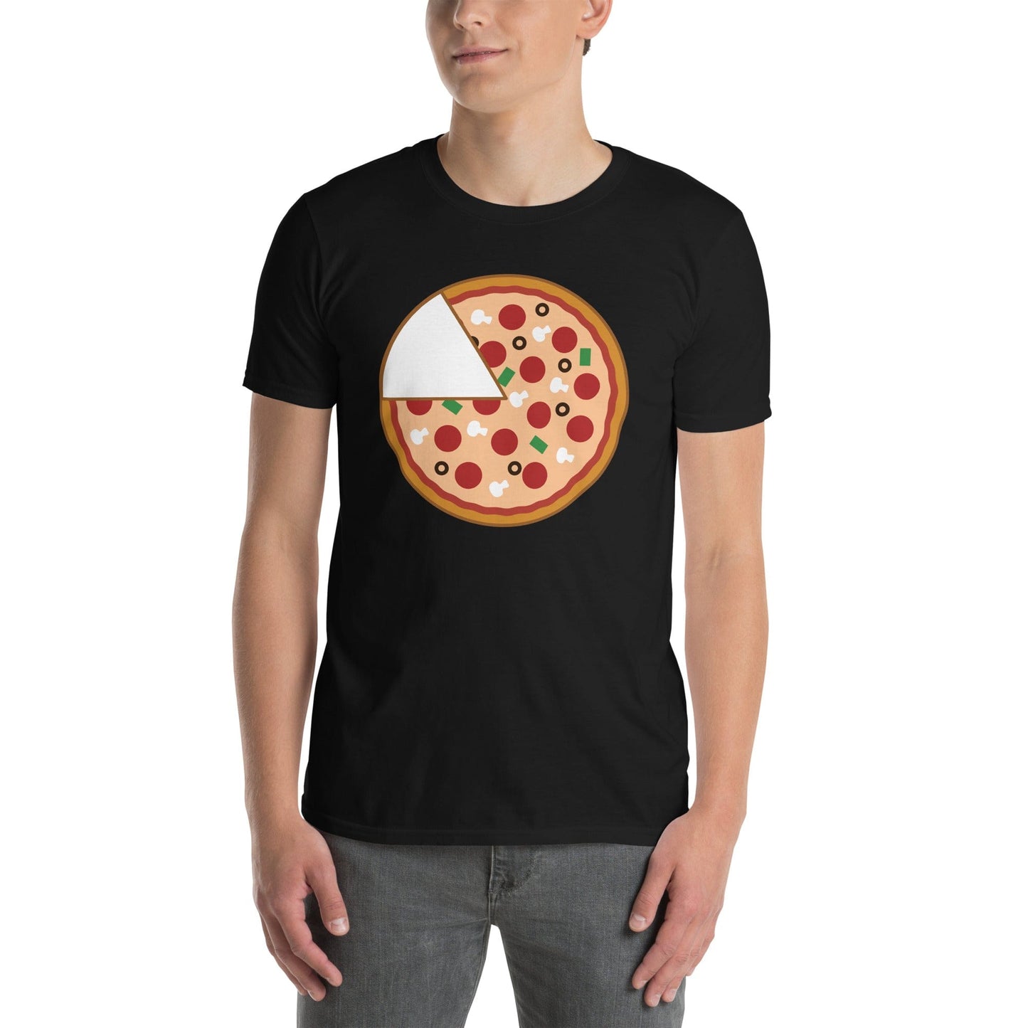 Padres Mágicos Negro / S Camiseta Padre e Hijo/a "Pizza" - Versión Padre