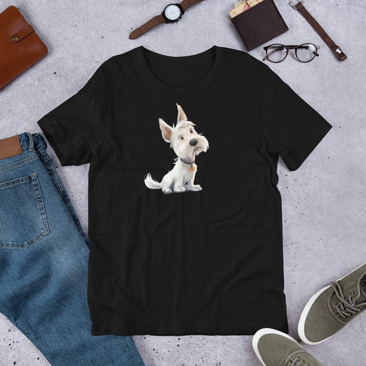 Padres Mágicos Negro / S Camiseta "Perrito Adorable" - Estilo Tierno y Encantador