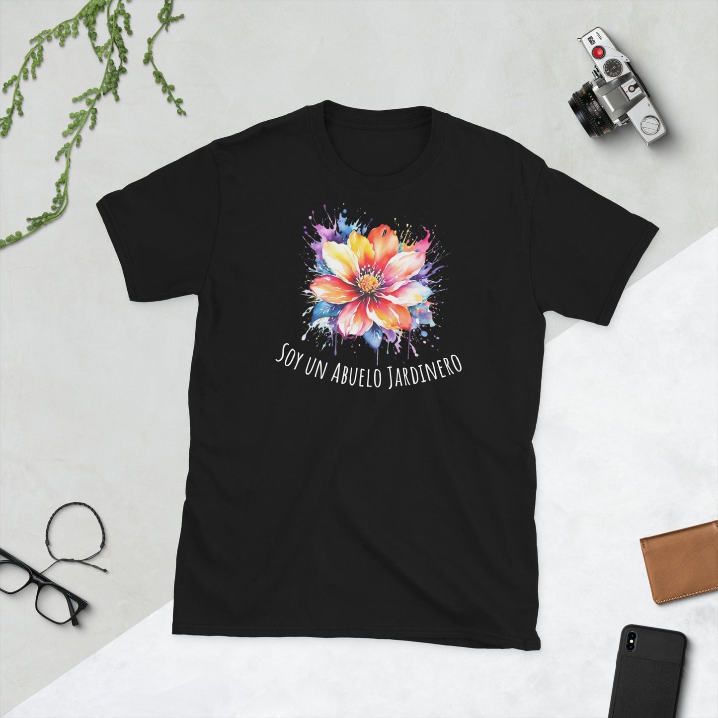 Padres Mágicos Negro / S Camiseta "Soy un Abuelo Jardinero" - Para Abuelos Amantes de la Jardinería