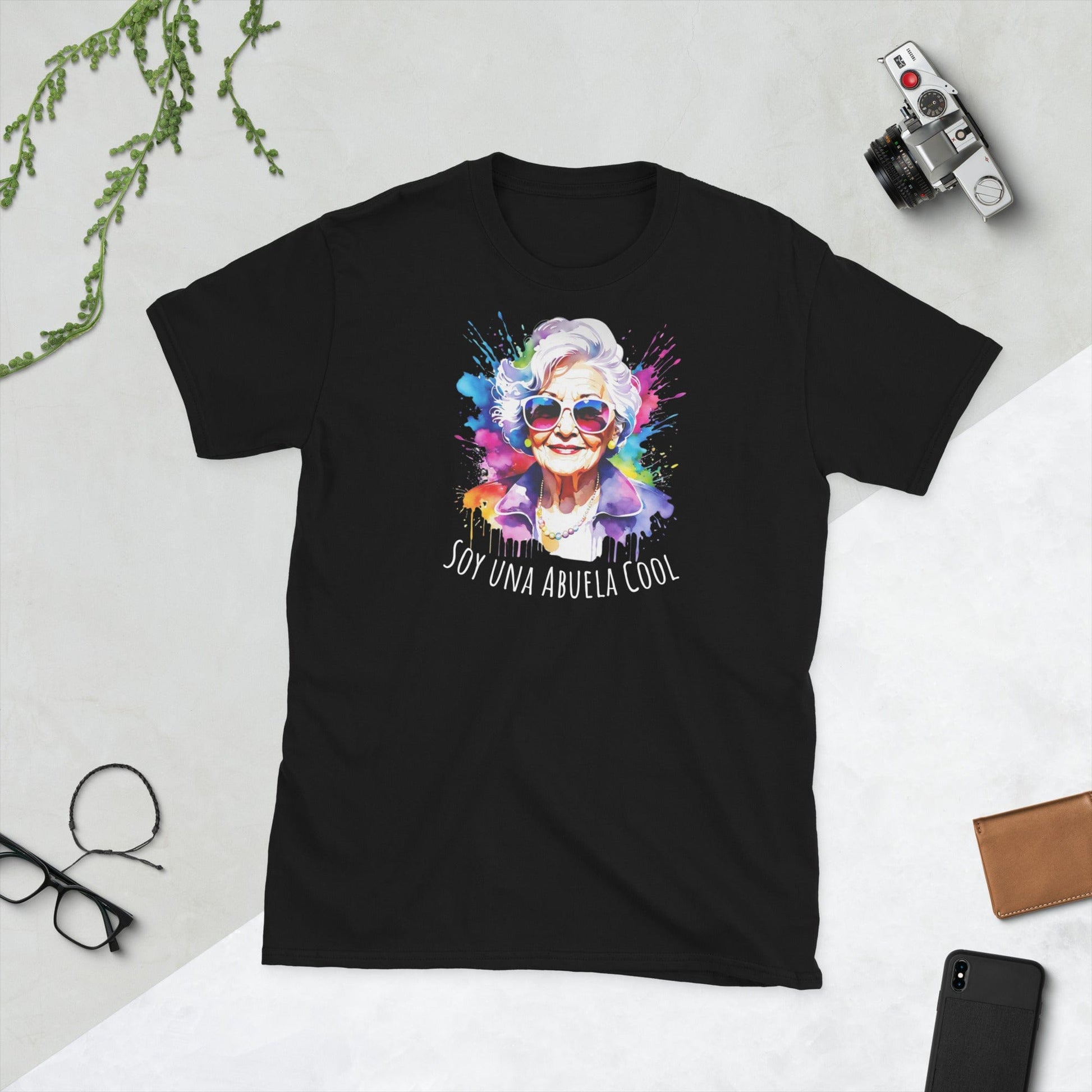 Padres Mágicos Negro / S Camiseta "Soy una Abuela Cool" - Para las Abuelas Más Geniales